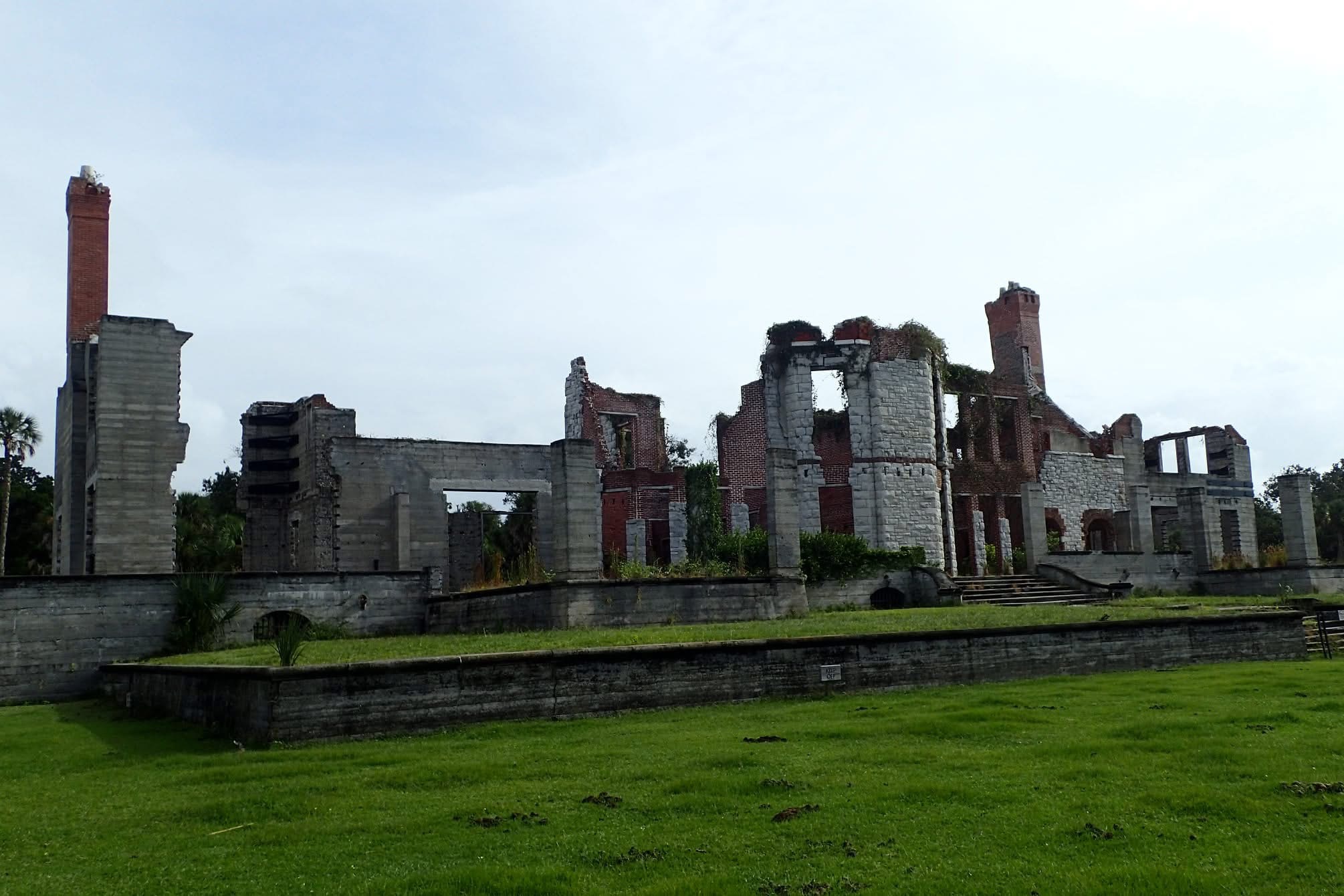 Dungeness mansion ruins on Cumberland Island National Seashore Georgia